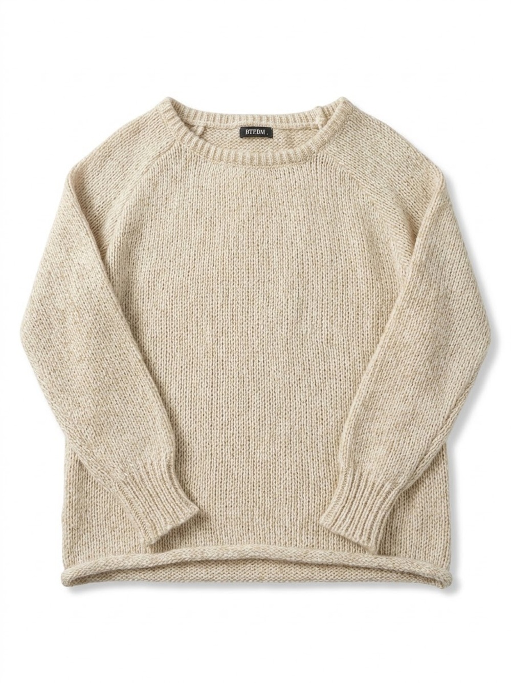 Cream Crewneck Women's Sweater Sz M NWOT